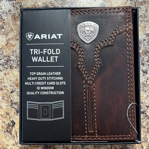 Ariat TriFold Leather Wallet