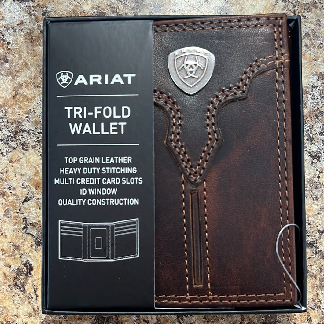 Ariat TriFold Leather Wallet