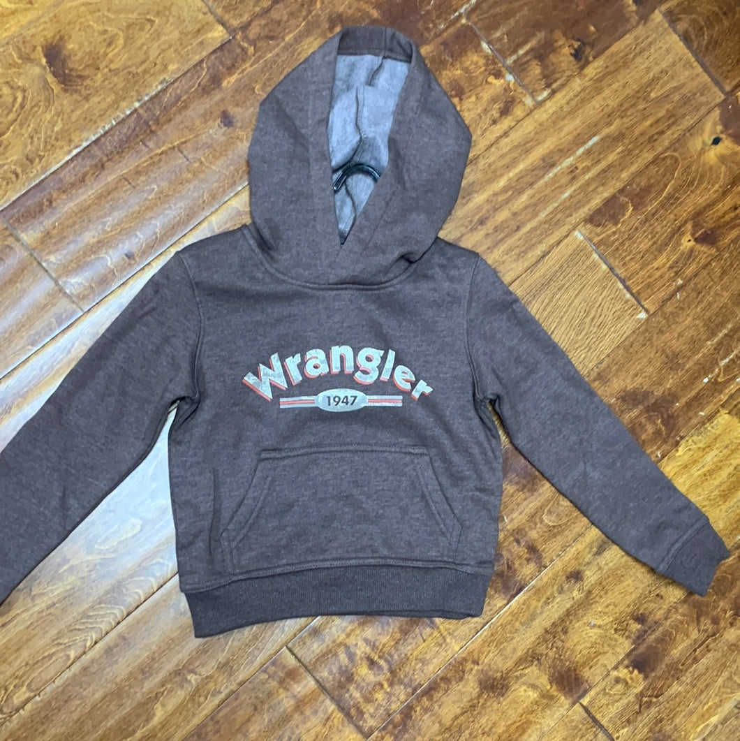 Wrangler Boy's Brown Logo Hoodie