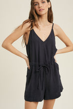 Load image into Gallery viewer, Wishlist Linen Cami Drawstring Romper