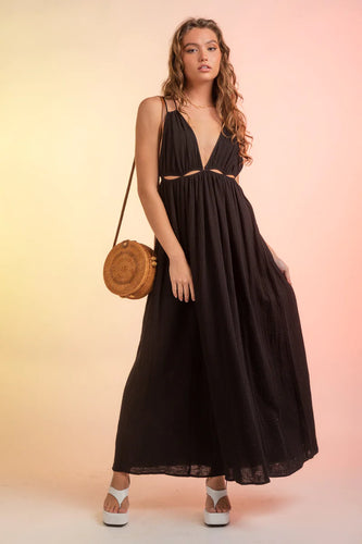 Cotton Knit Maxi Dress