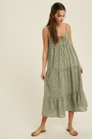 Wishlist Tiered Midi Dress