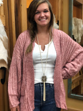 Load image into Gallery viewer, Pink Knit Cardigan
