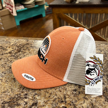 Load image into Gallery viewer, Youth Boys Orange Trucker Cap