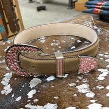 Load image into Gallery viewer, M&amp;F Kid&#39;s PINK CROSS/WINGS Belt