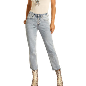 Rock and Roll High Rise Cropped Jeans