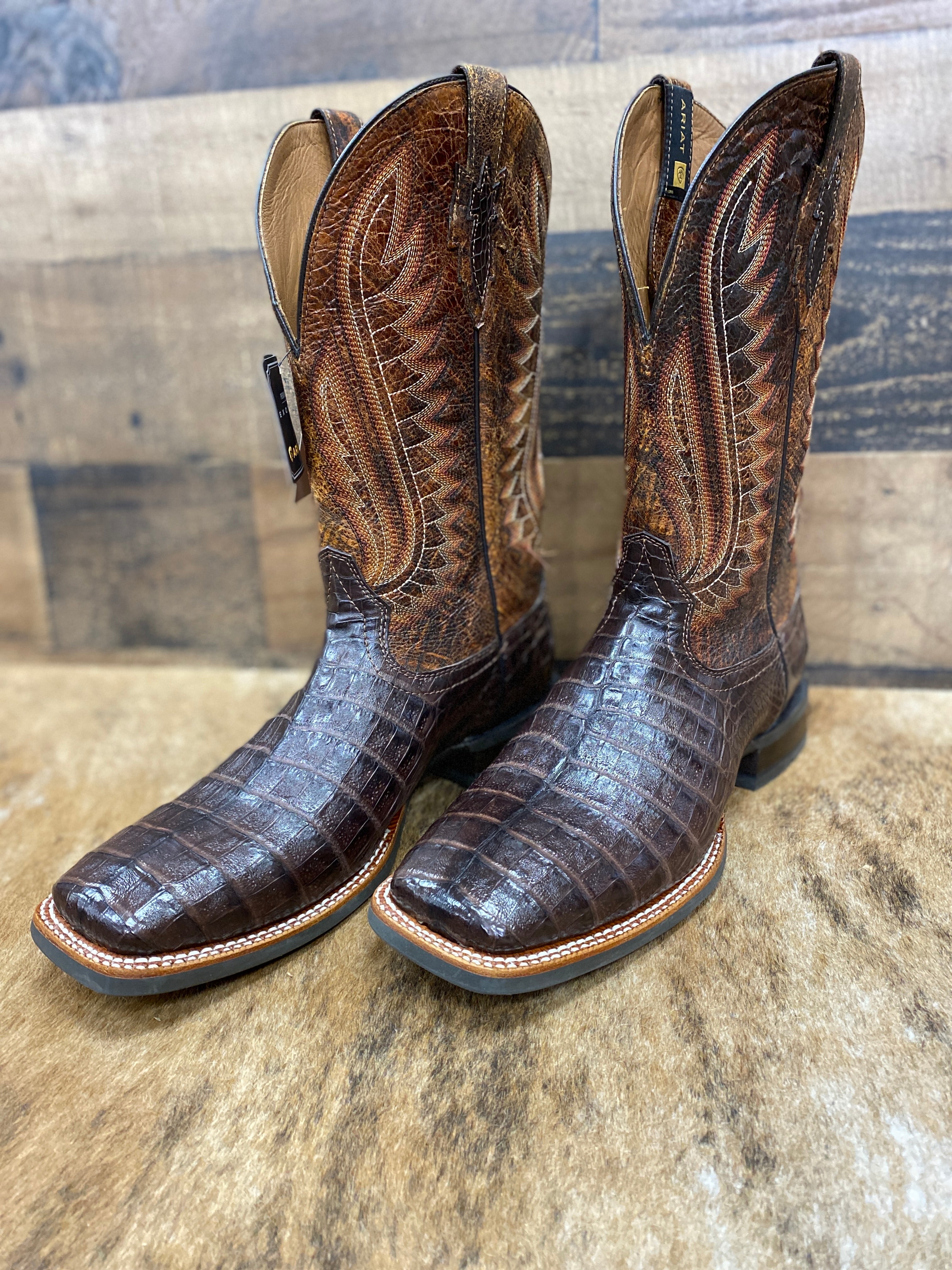 Ariat crocodile boots best sale