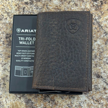 Load image into Gallery viewer, Dark Brown Leather Ariat Wallet