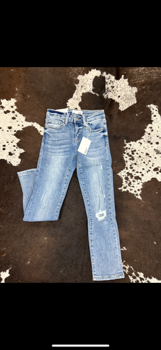 Mid Rise Slim Straight Vervet Jean