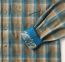 Load image into Gallery viewer, Men’s Stetson Khaki Ombré Snap Shirt