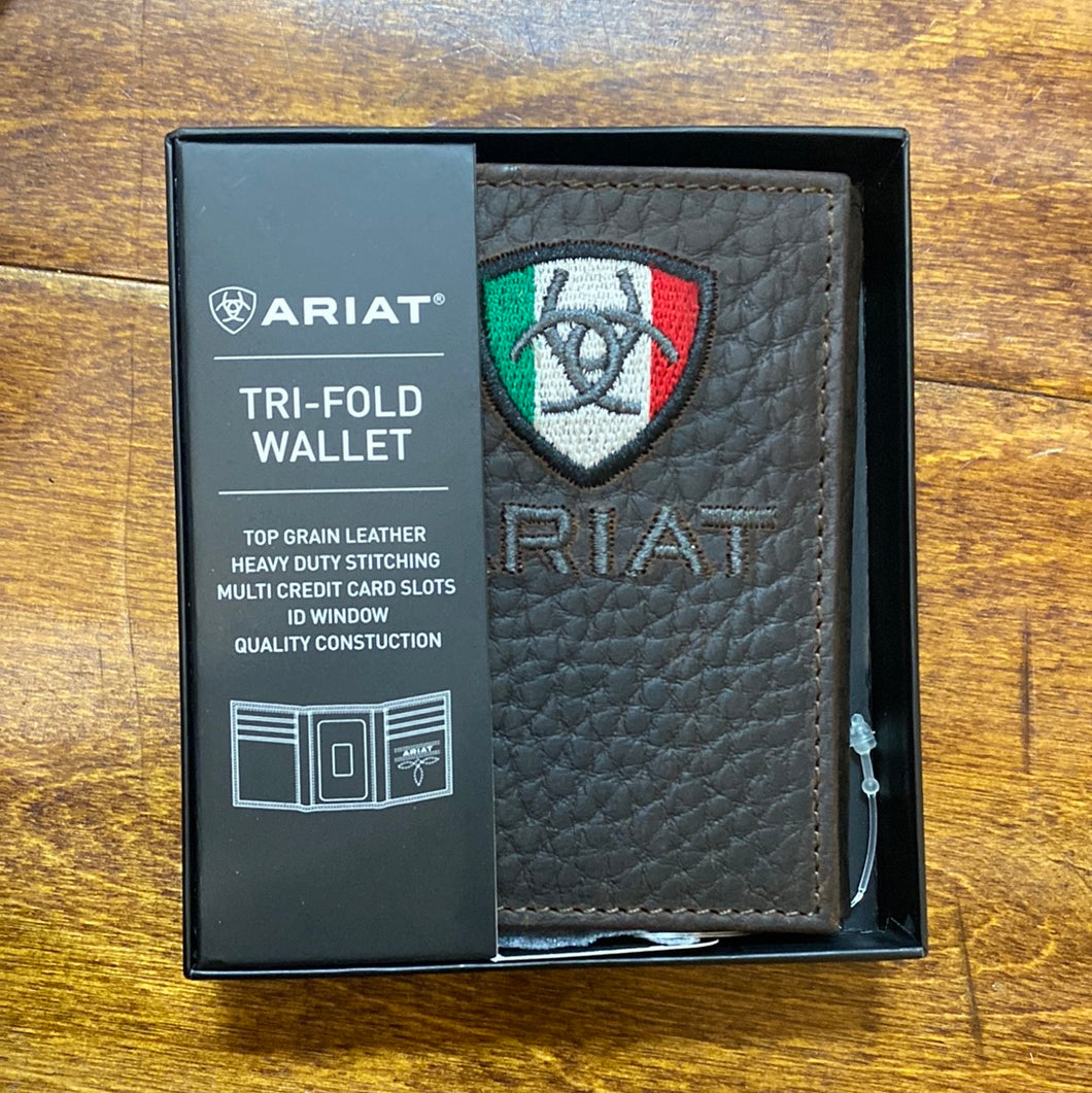 TRIFOLD ARIAT WALLET MEXICANFLAG