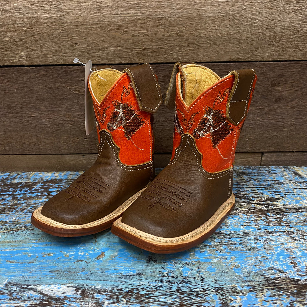 Roper Infant Cowbabies Burnt Orange Boot