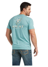Load image into Gallery viewer, Men’s Ariat Glitch Oil Blue Tee