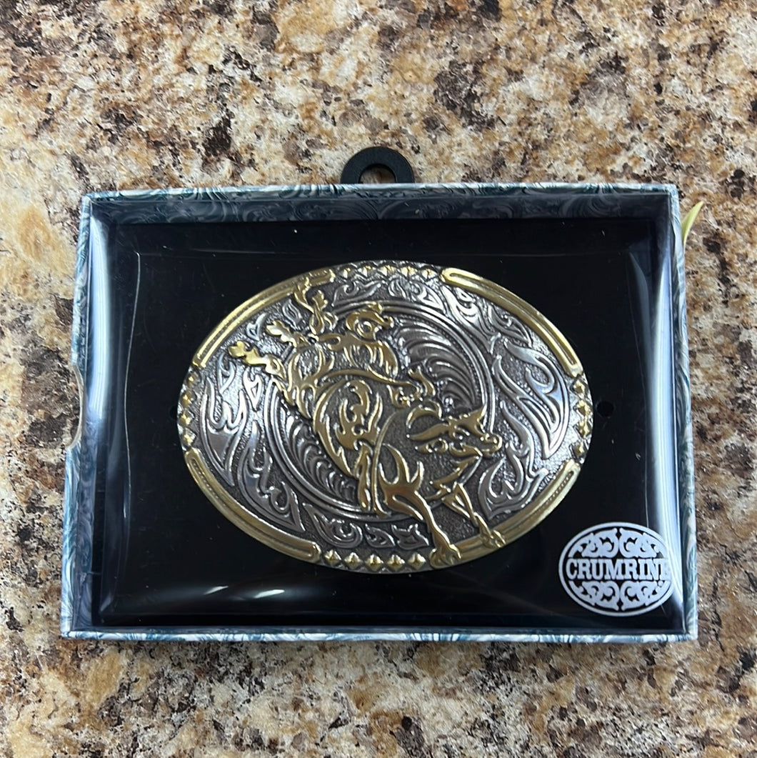 Oval Bull Rider Buckle