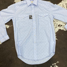 Load image into Gallery viewer, Men's Panhandle Powder Blue LS Snap