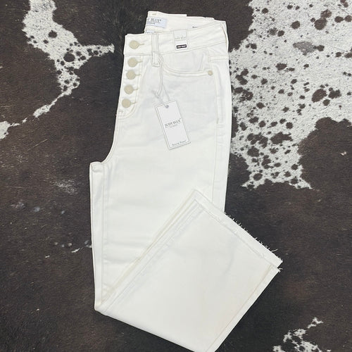 Women’s White Judy Blue High Rise Jeans