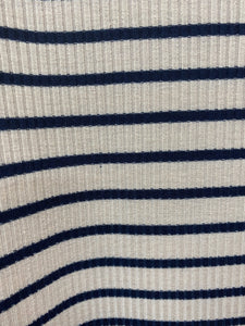Striped Ribbed Midi Dress