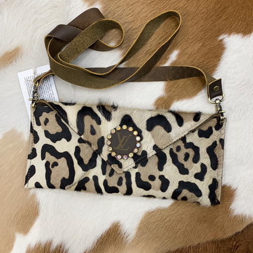 Tan Leopard Lucille Crossbody