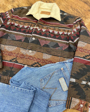 Load image into Gallery viewer, Wrangler Sherpa Lined Aztec Jacket