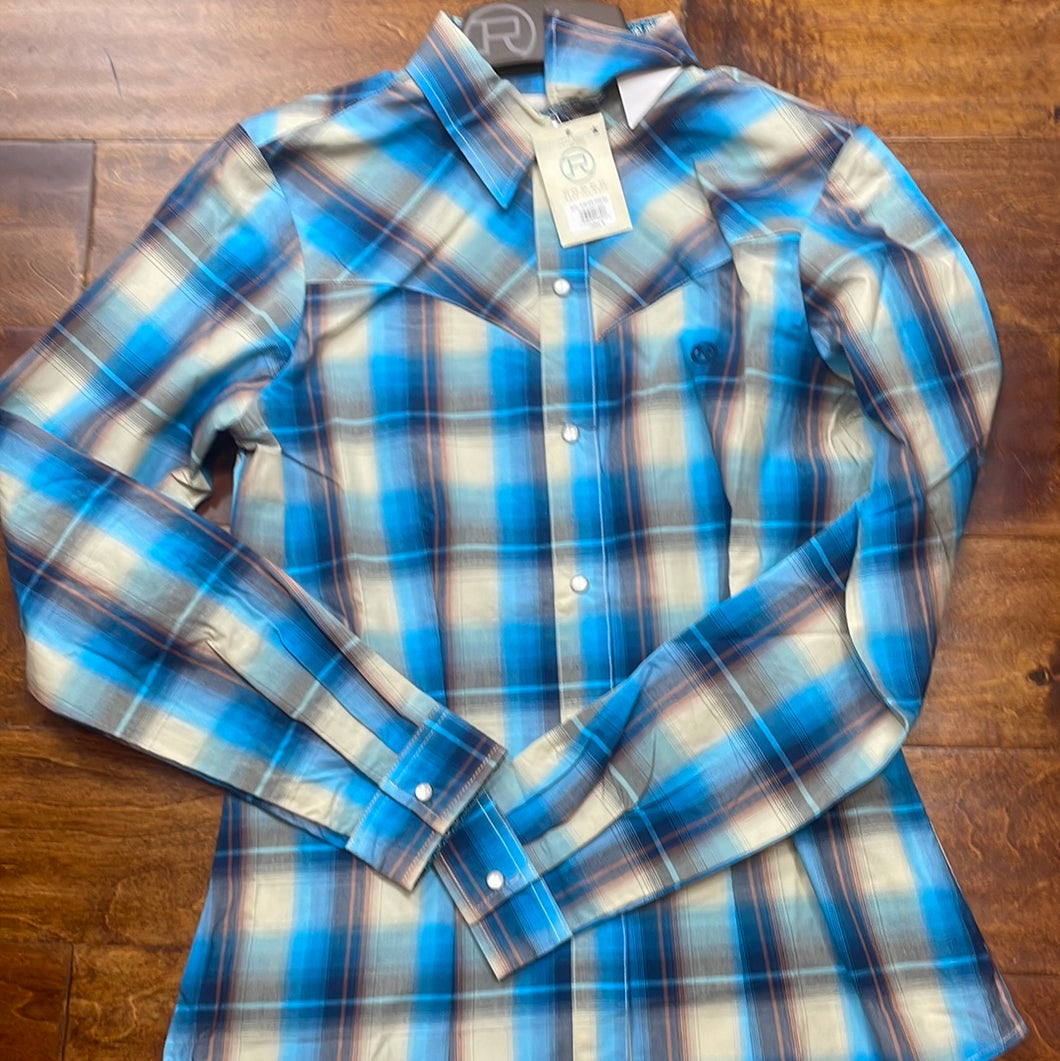 Women’s Plaid Sunset Button Up