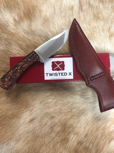 Twisted X Straight Blade Knife