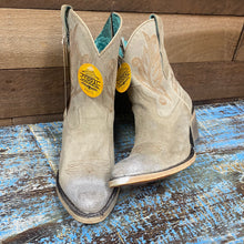 Load image into Gallery viewer, Corral Bone Embroidery Ankle Boot