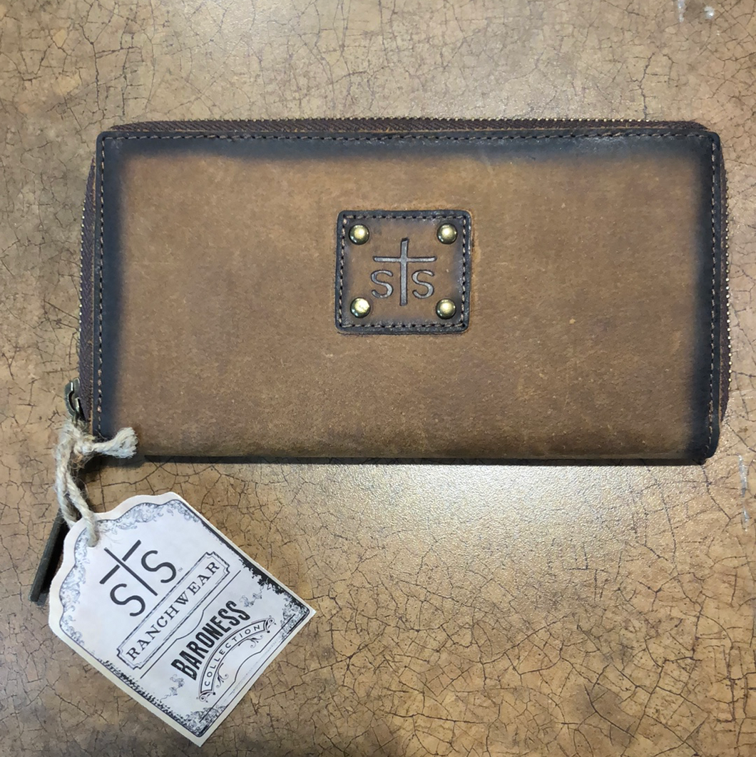 STS Soft Leather Zip Wallet