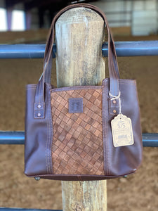 STS Basket Weave Small Tote