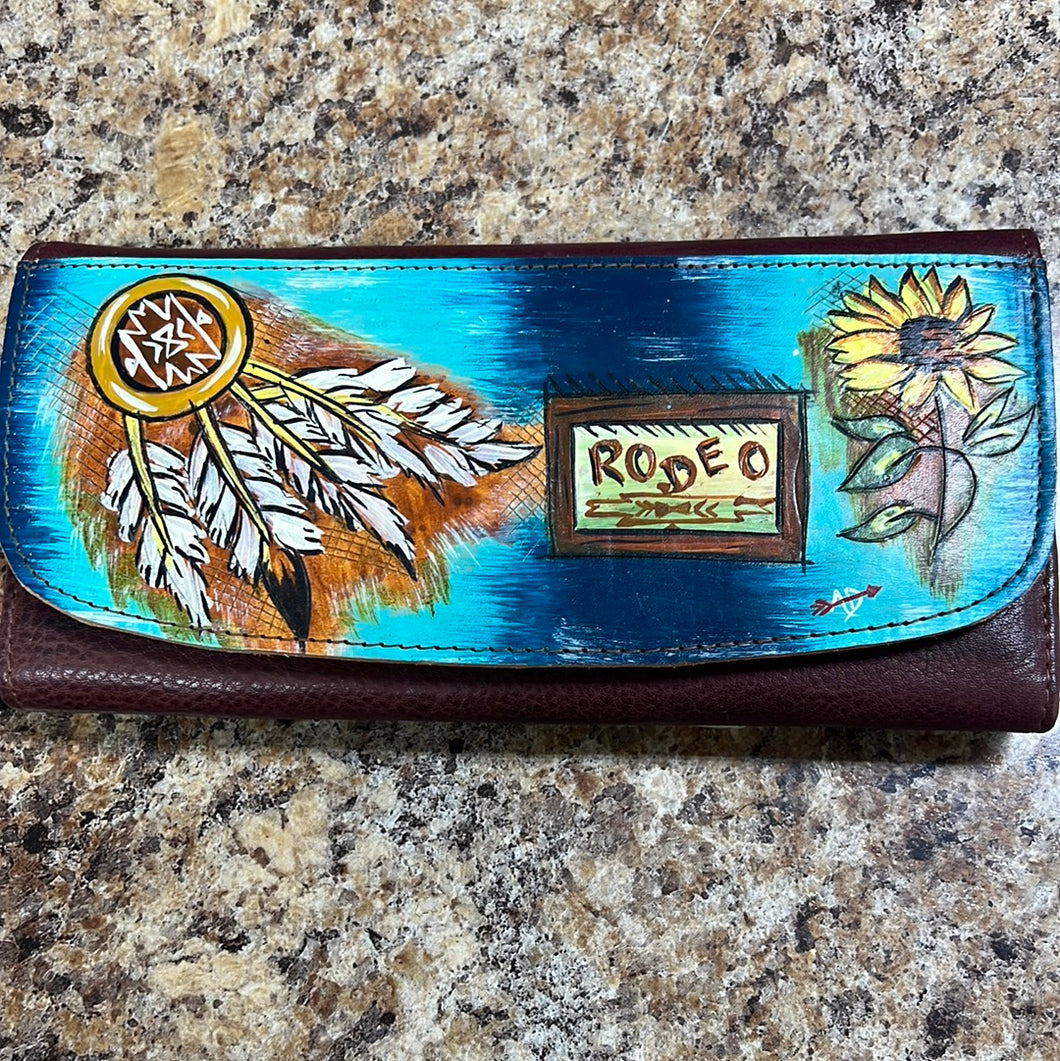 “Rodeo” Hand Painted Wallet