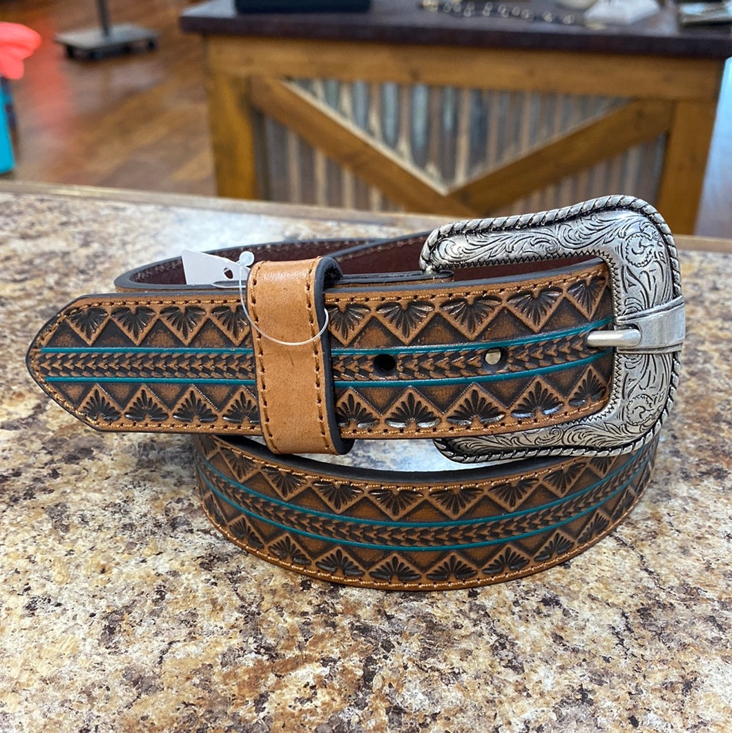 JP West Aztec Pattern Belt