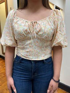 Mango Floral Print Top