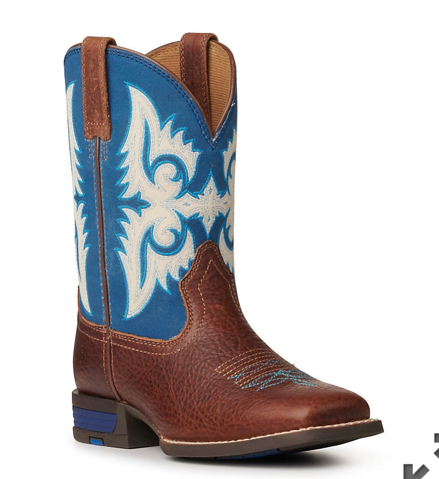 Youth Lonestar Blue Waves Boots
