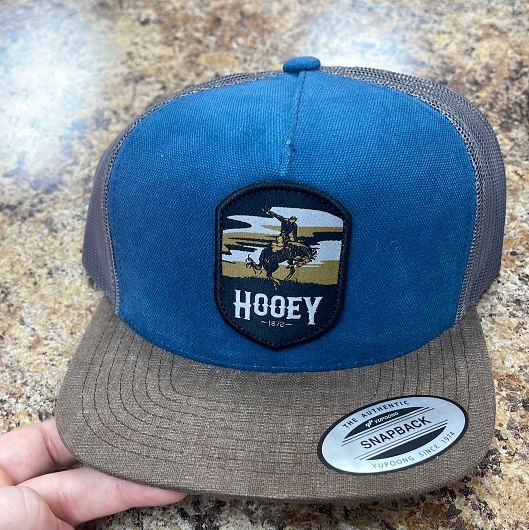 Hooey Cheyenne Blue Logo Trucker Hat