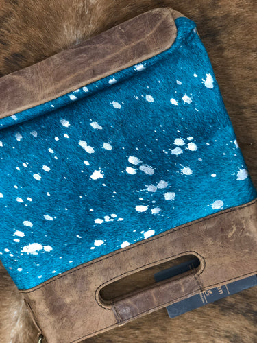 Turquoise Acid Washed Purse