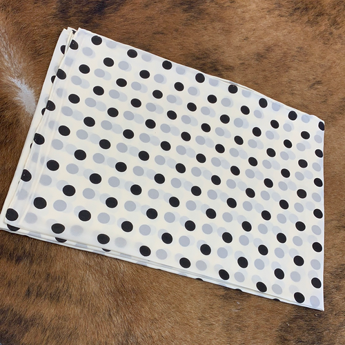 Ivory/Black Polka Dot Wild Rag