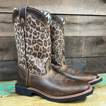 Load image into Gallery viewer, Girl’s Dan Post Makucha Leopard Boot