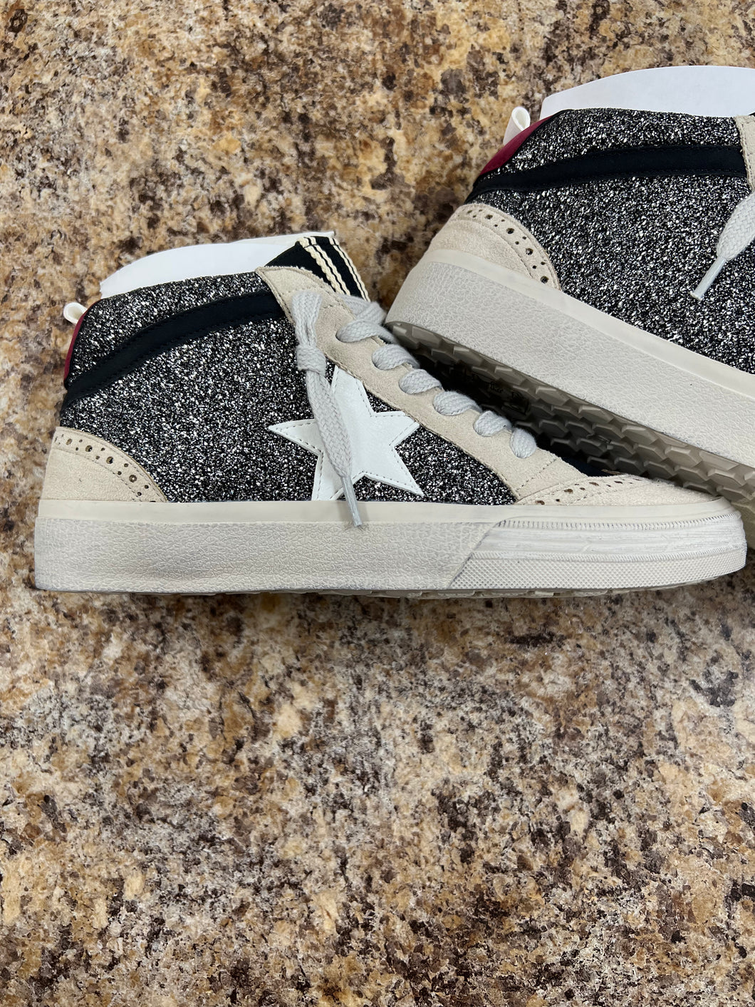Paulina Black Silver High Top