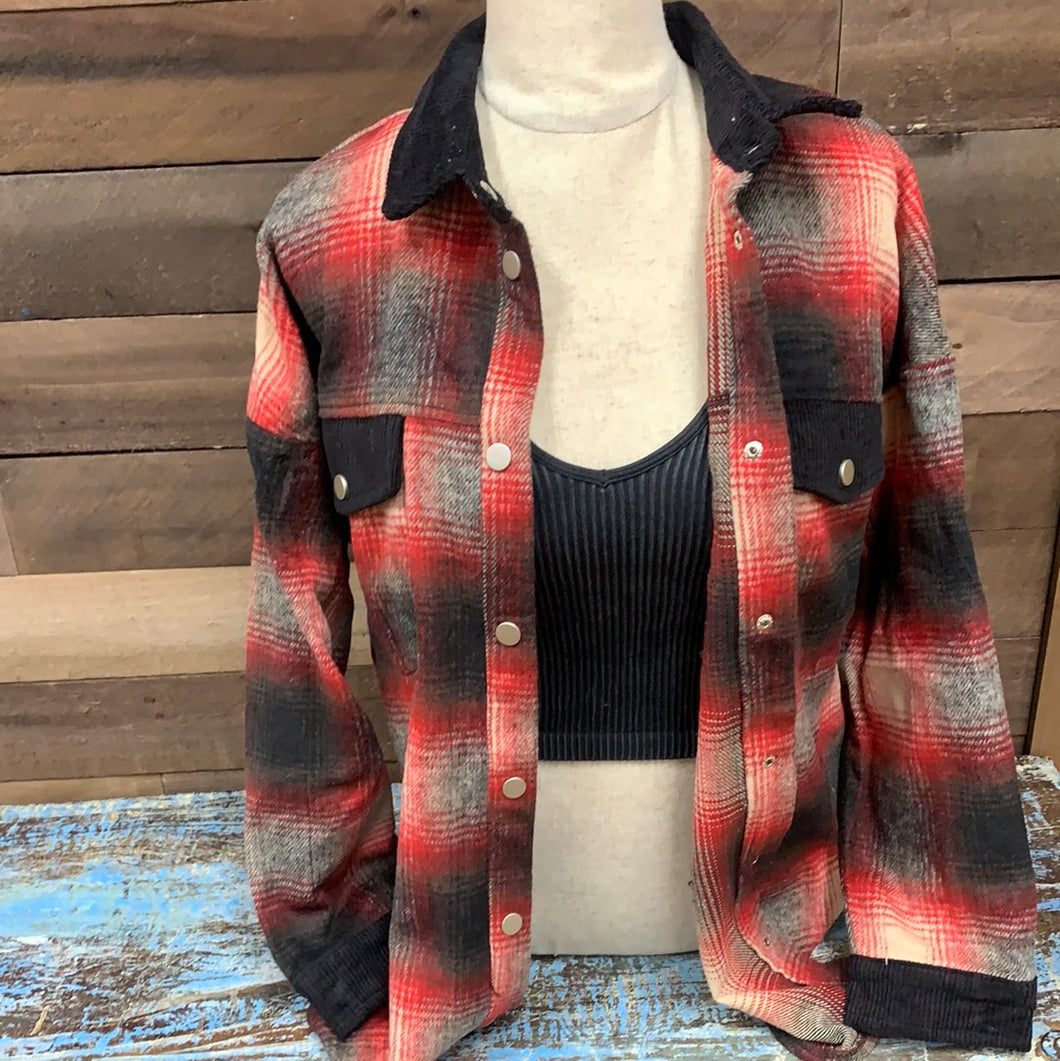Women’s Red Plaid Flannel