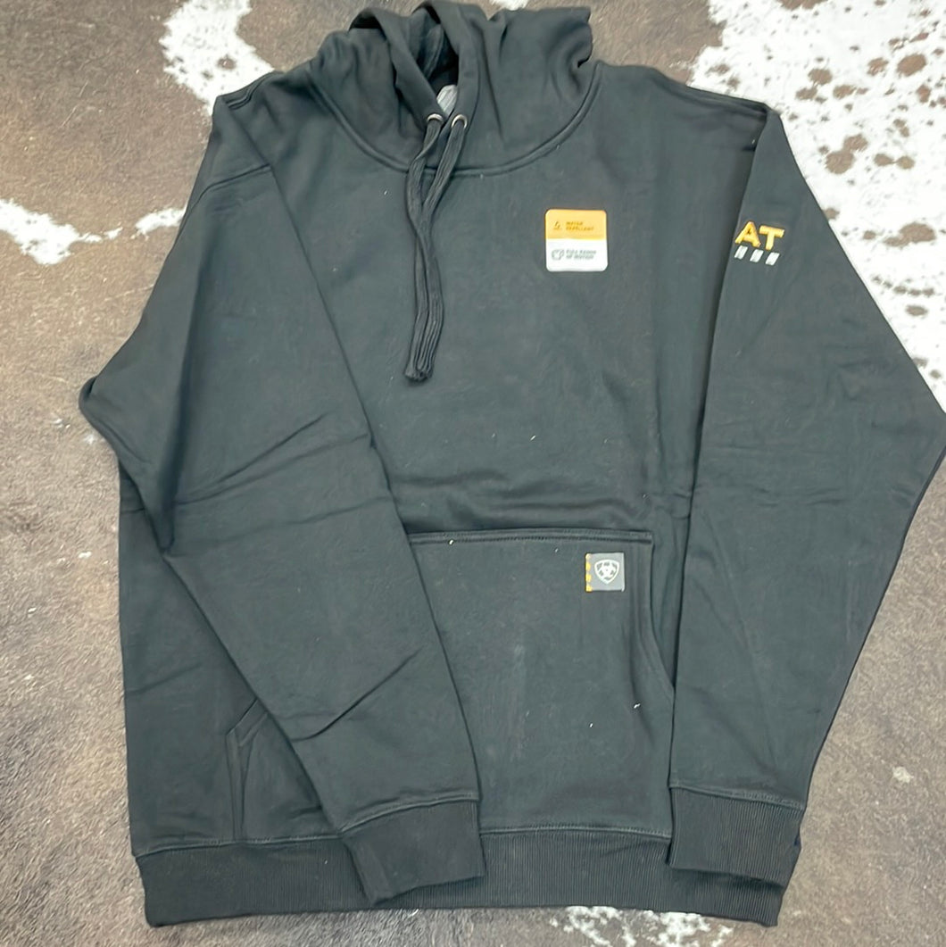 Black Ariat Mens Rebar Hoodie