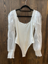 Load image into Gallery viewer, Puff Sleeve Square Neck Bodysuit