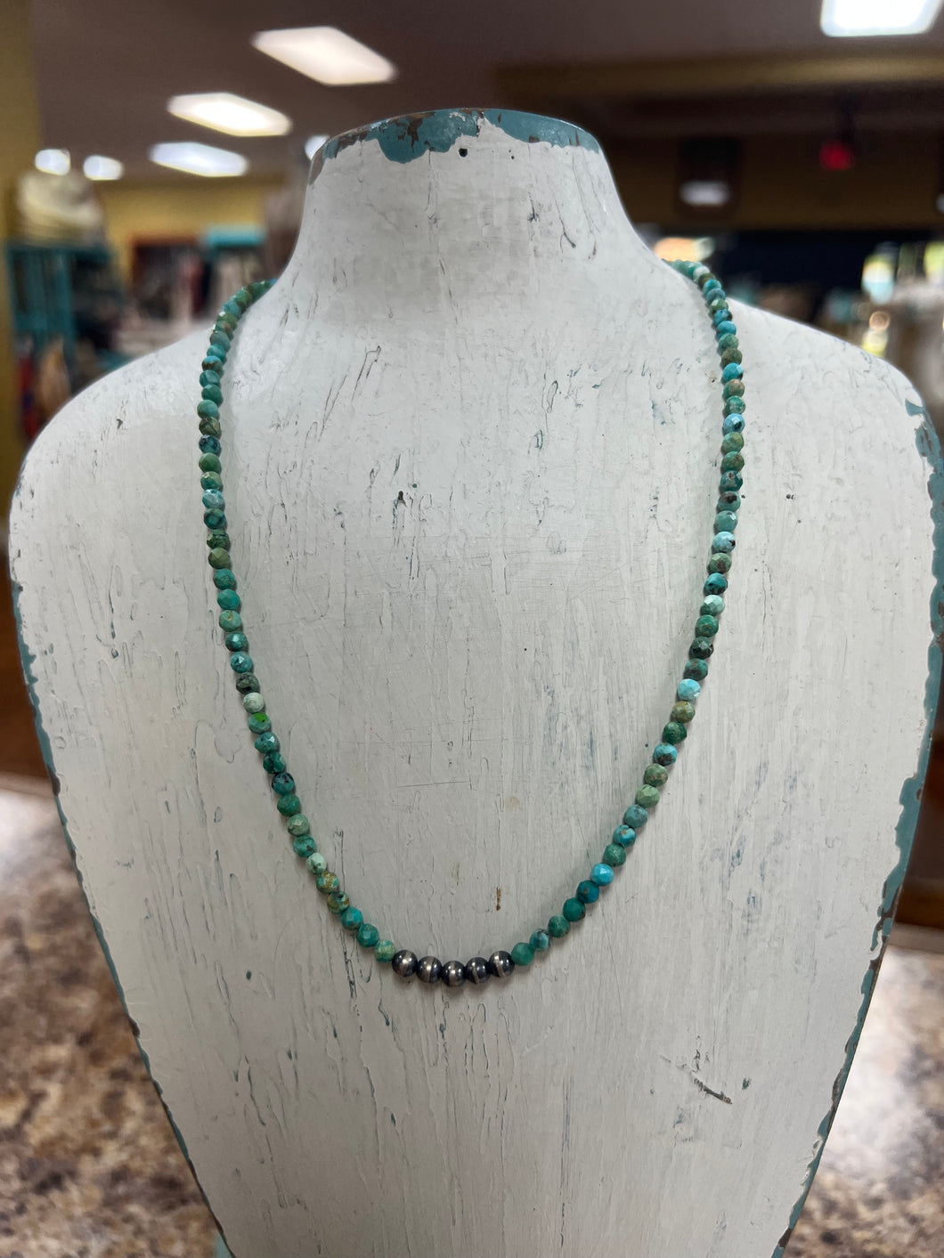 J.Forks Turquoise Navajo Pearl Necklace