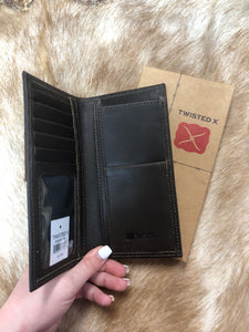 Twisted X Distressed Overlay Rodeo Wallet