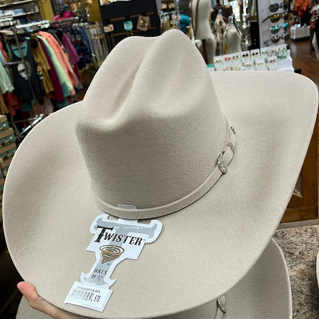 Twister 3x Silver Belly Soft Felt Hat