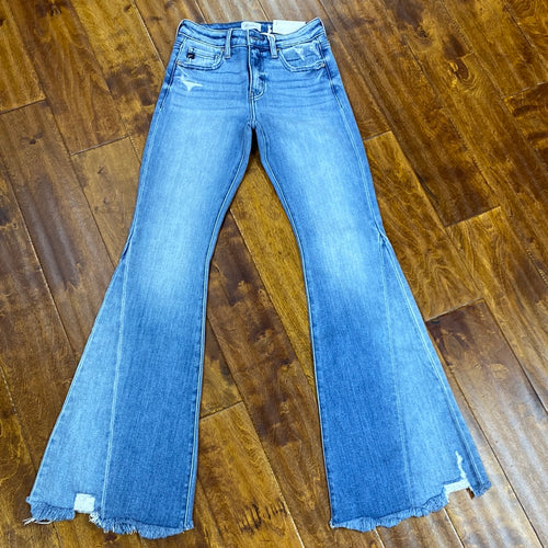 Kancan Mid Rise Flare Jeans.