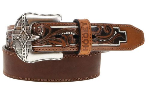 Hooey“Maverick”Brown Distressed Leather Belt.