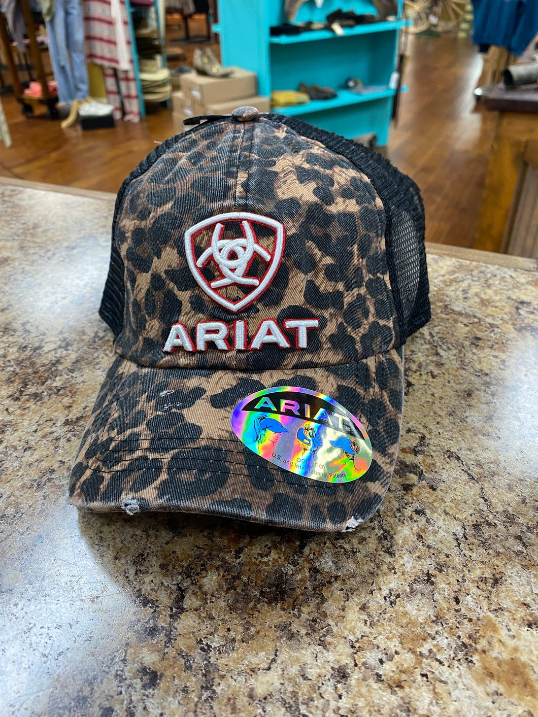 Women s Ariat Cheetah Baseball Cap