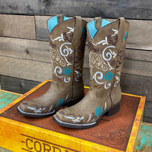 Load image into Gallery viewer, Corral Teen Horse Embroidery Sq Toe Boot