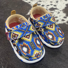 Load image into Gallery viewer, Toddler Twisted X Blue Southwestern Moc