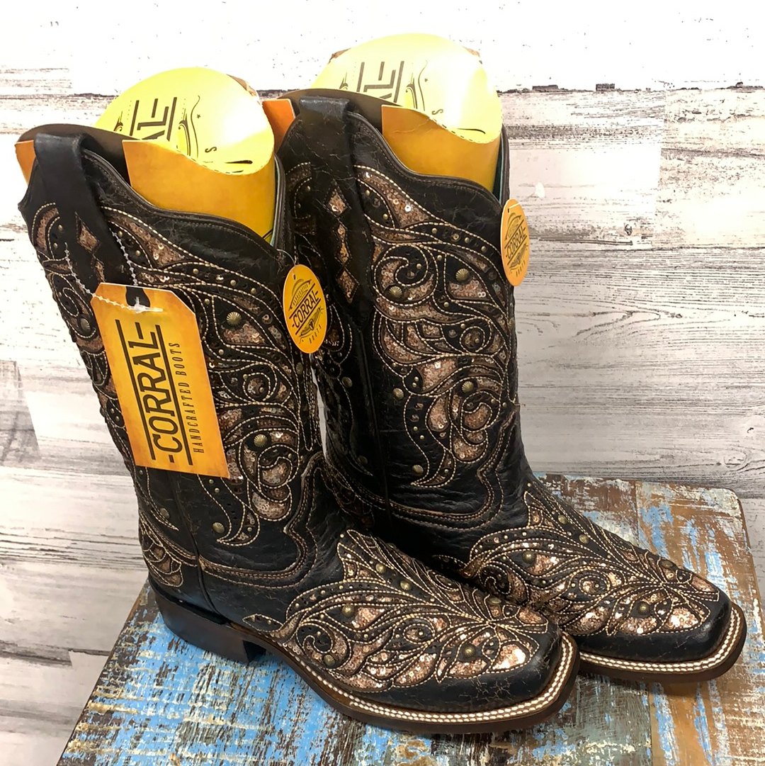 Corral clearance gold boots