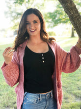 Load image into Gallery viewer, Pink Knit Cardigan
